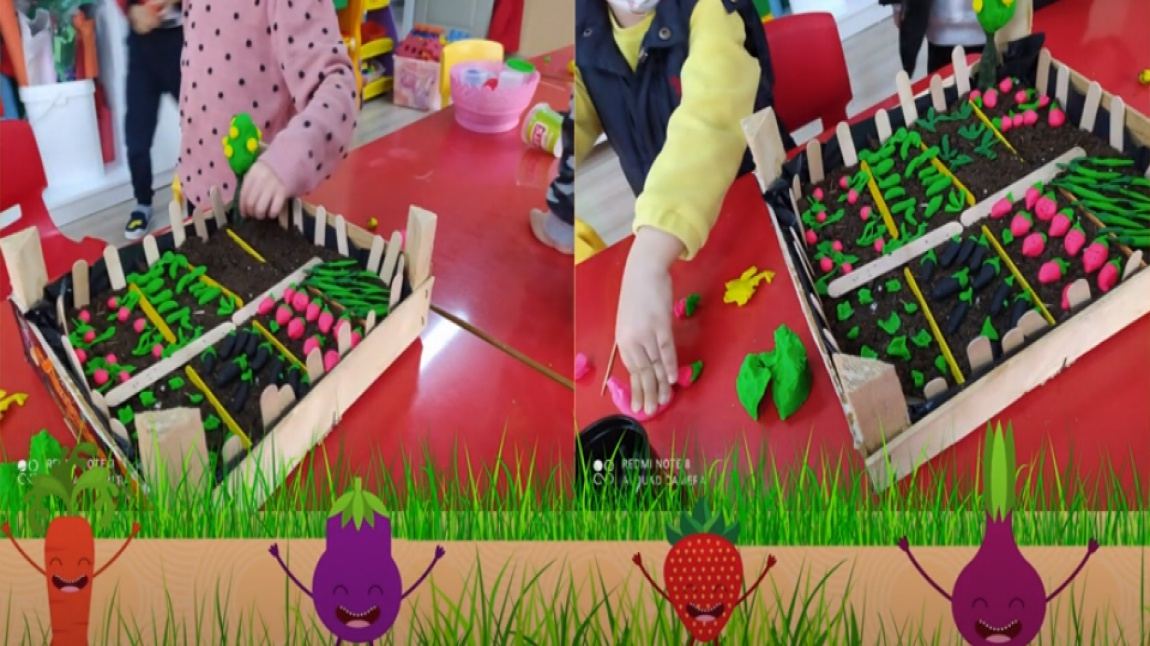 Anasınıfı öğrencilerimizin Minyatür Bahçem Çalışması (Bahçıvan Çocuk - eTwinning)